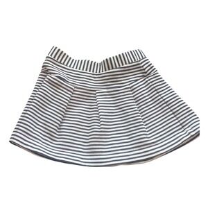 Janie and‎ Jack Girls Navy White Striped Pleated Knit Skirt 18-24 Months